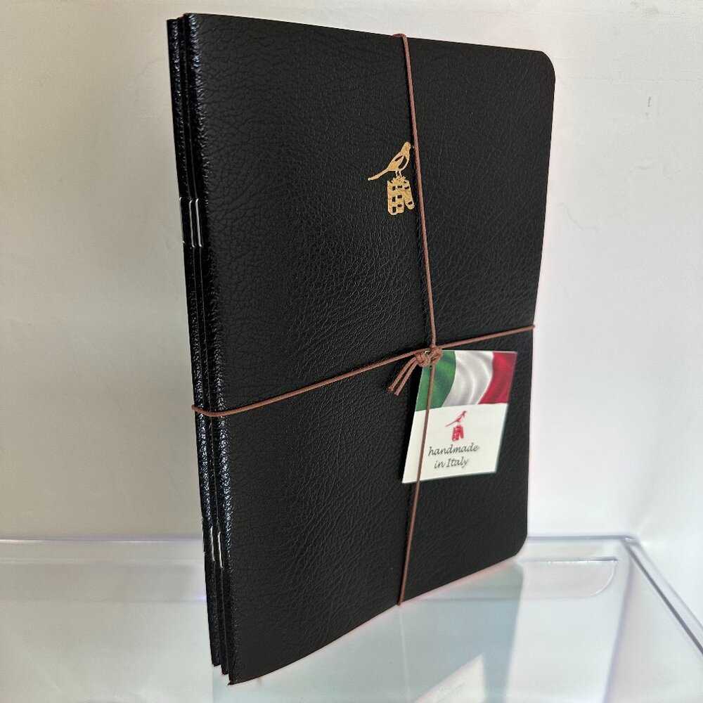 Bieffe Hand Made ITALY Stationary Journal Diary Notebook Agenda Sketch Book set3